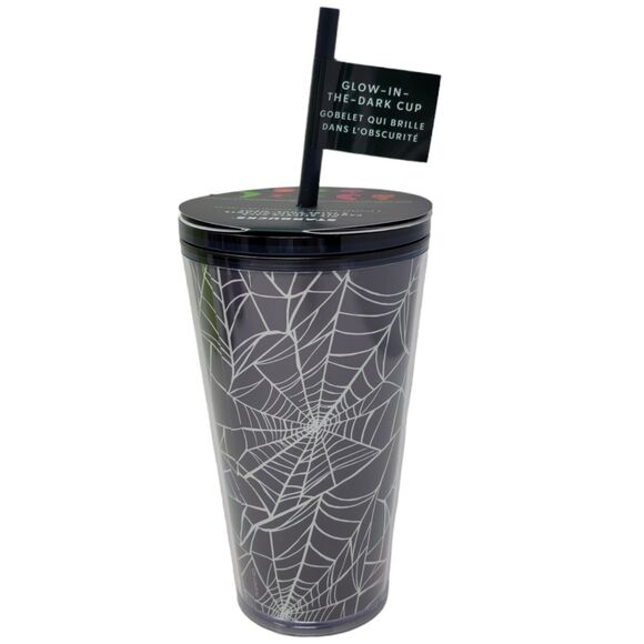 Starbucks Tumbler Halloween Glow in the Dark Spiderweb DIY Stickers 2021 New - Picture 6 of 10